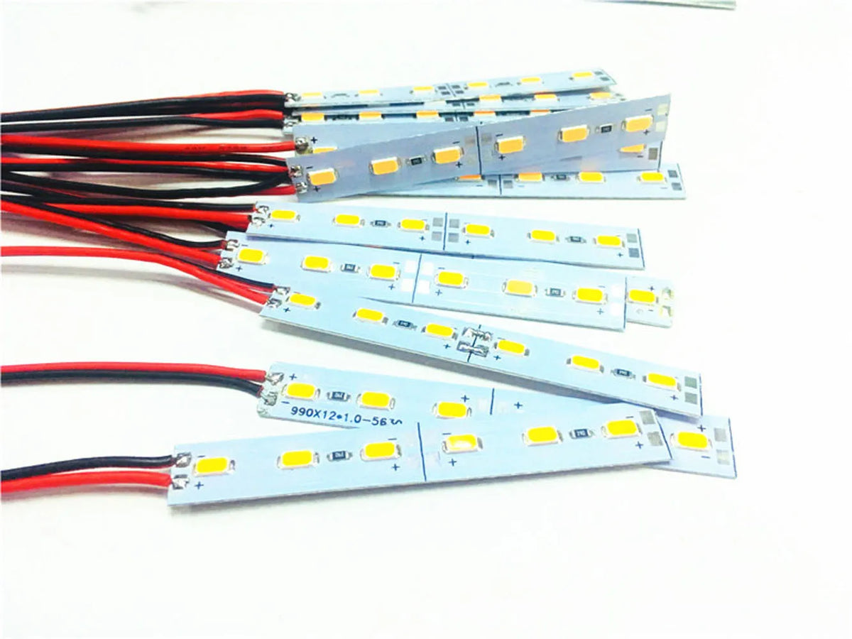 ruban led blanc jaune noir led 8cm adhésif lumineux moderne 12v 24v câbles connecteurs
