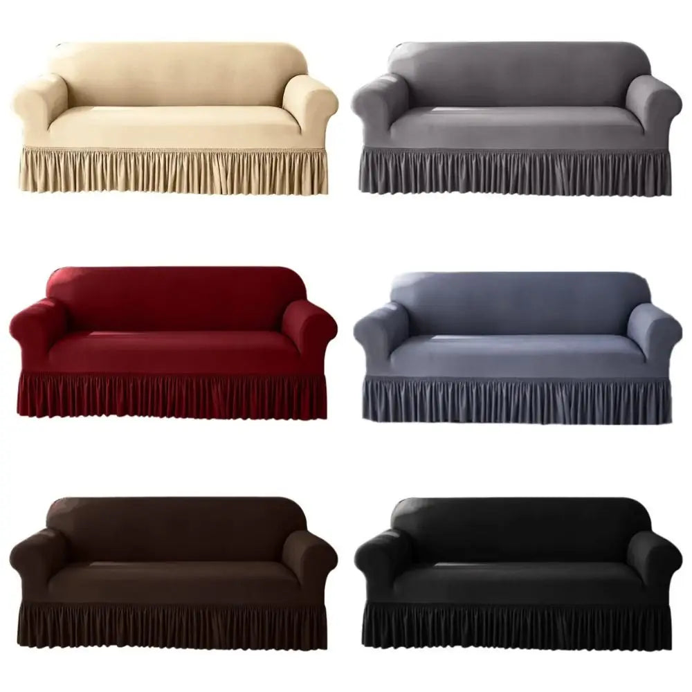 housse canapé extensible anti poussière moderne salon trois places douce antidérapante