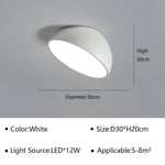 Lampes plafonnier LED modernes aluminium blanc gris clair éclairage minimaliste chambre salon