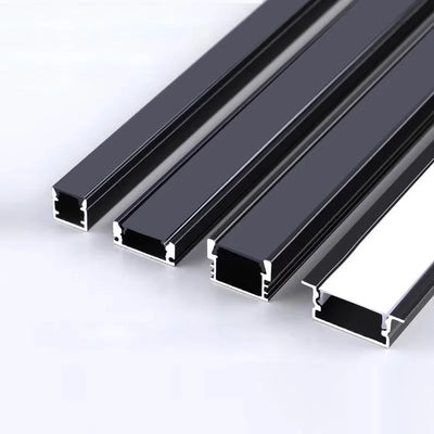 Profil LED aluminium noir pour ruban led
