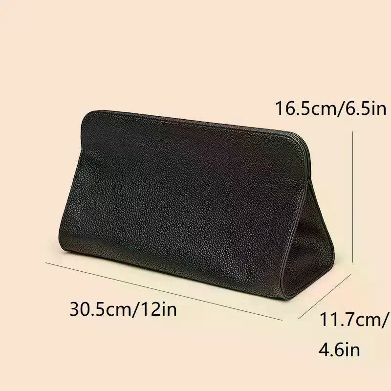 sac rangement aspirateur cheveux fer lisser cordon moderne texture cuir noir marronclair