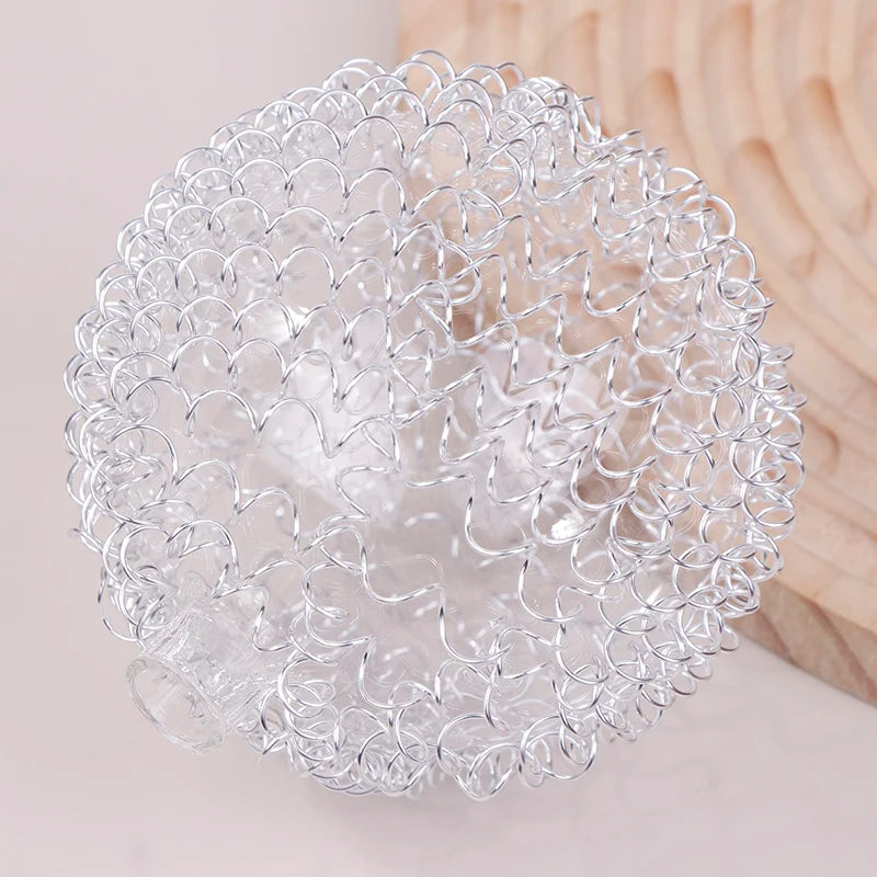 Abat jour Fil Aluminium Verre Boule Ouvrante Plafonnier Remplacement Éclairage Bureau Moderne Industriel