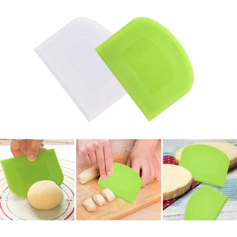 couteau cuisine vert blanc moderne outil pâtisserie spatule lisse bord haute qualité réutilisable