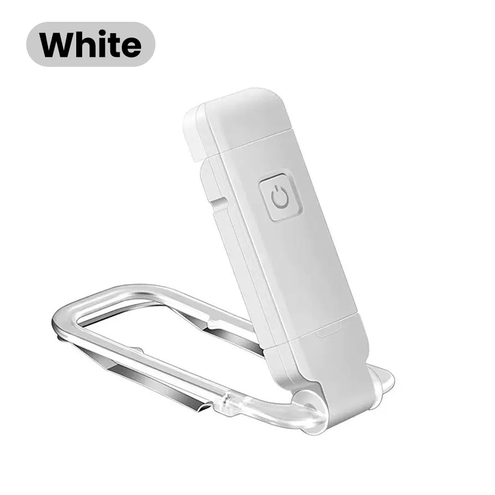 lampe lecture portable pliable rechargeable rose blanc noir clips réglable lumière moderne compact