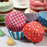 moules cupcakes plastique vert blanc rouge bleu rayures carreaux pois étoiles kiss 100 pièces