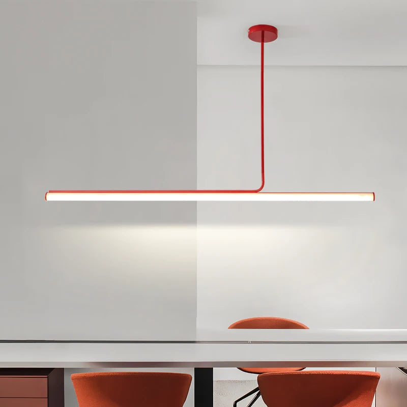 luminaire suspension moderne minimaliste rouge noir blanc articulation chambre salon