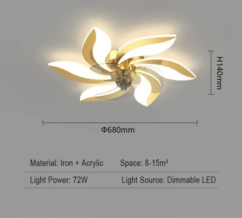plafonnier moderne or noir feuilles stylisées led télécommande flux lumineux 2000 82000 tension 110