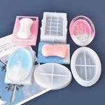 moules savon silicone motifs floraux transparents moderne minimaliste
