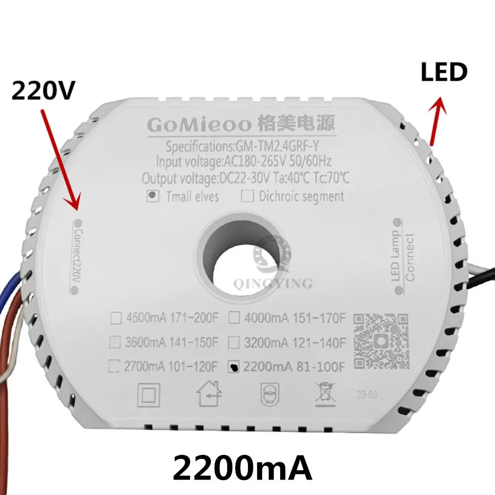 pilote led tension constante 24v 30v 240v ac blanc moderne driver perforations suspension led