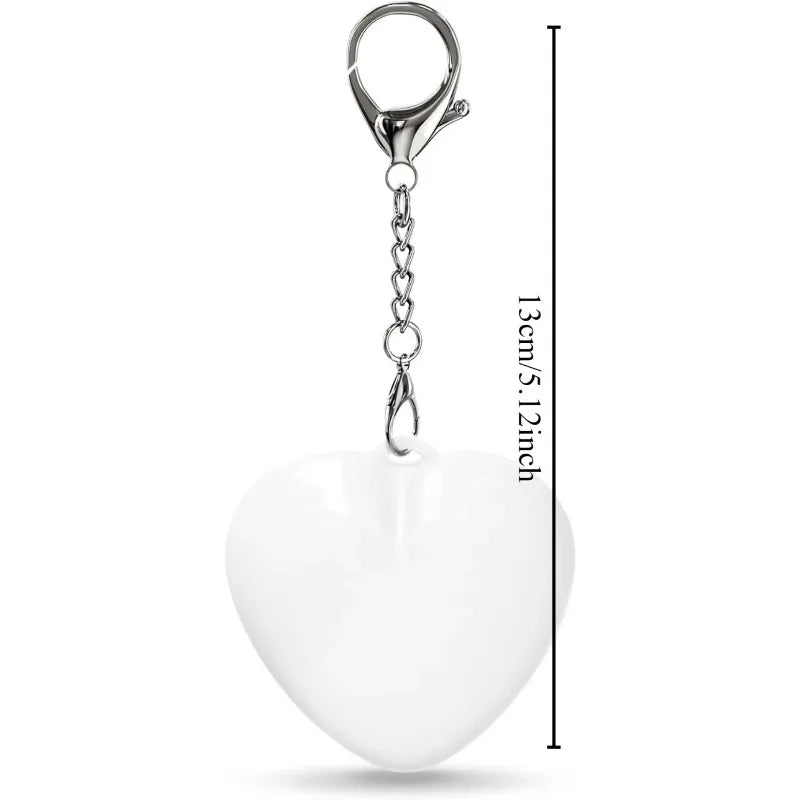 lampe poche rechargeable led blanc moderne compact anneau clé câble usb chargeur veilleuse cœur