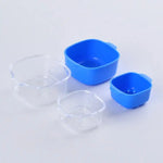 boîtes conservation alimentaires transparentes motifs fruits légumes moderne pratique blanc bleu rouge