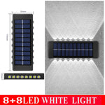lampes murales solaires led modernes ip66 imperméablesextérieur minimalistes