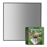 tapis ignifuge gris moderne 40x40 pouces antidérapant réutilisable résistant chaleur