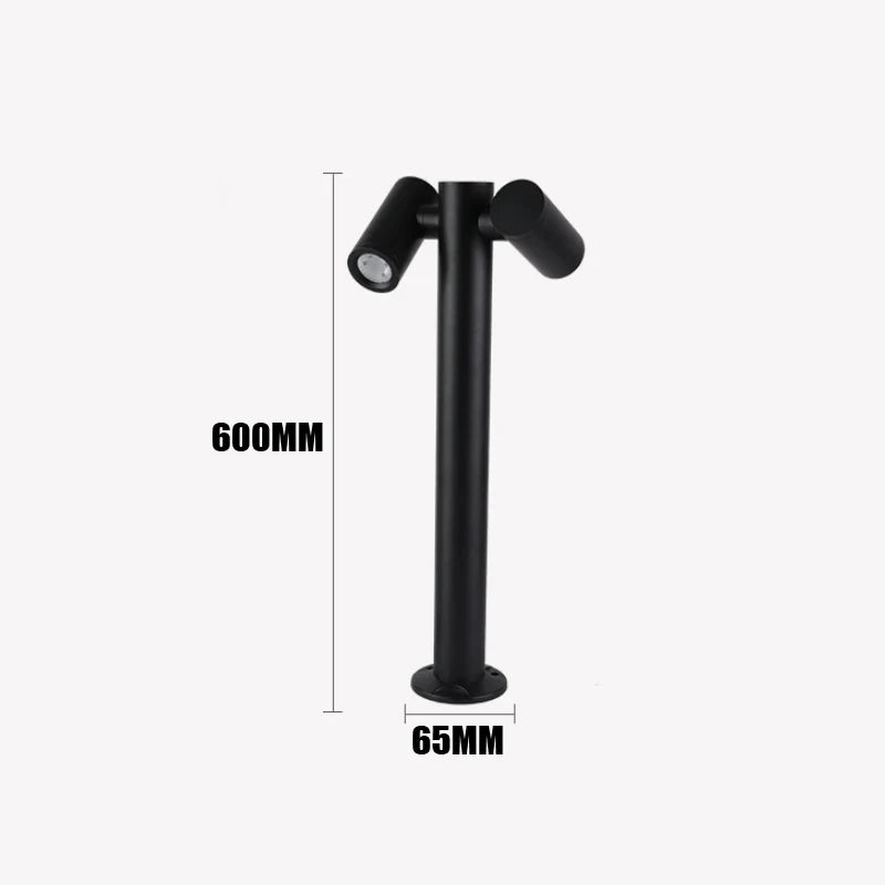 lampe solaire noire moderne ip65 led 10w bras rotatifs autonomesextérieur