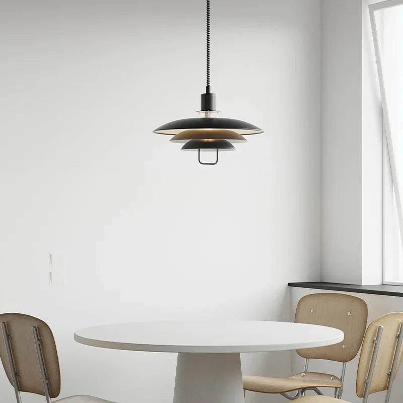suspension lumineuse moderne alliage gris noir géométrique réglable 90 260V 249 2000lm