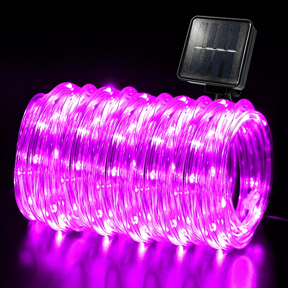 guirlande lumineuse solaire extérieure étanche led jardin terrasse décoration Noël arbre pelouse moderne transparente