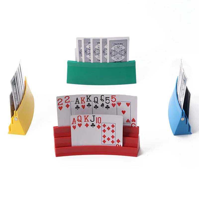 support cartes jeu couleur jaune bleu rouge vert moderne plastique