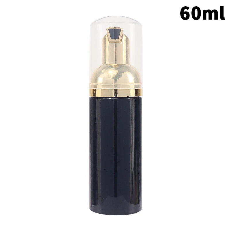flacons pulvérisation mousse 60ml vert rose noir marron blanc transparent moderne rechargeable