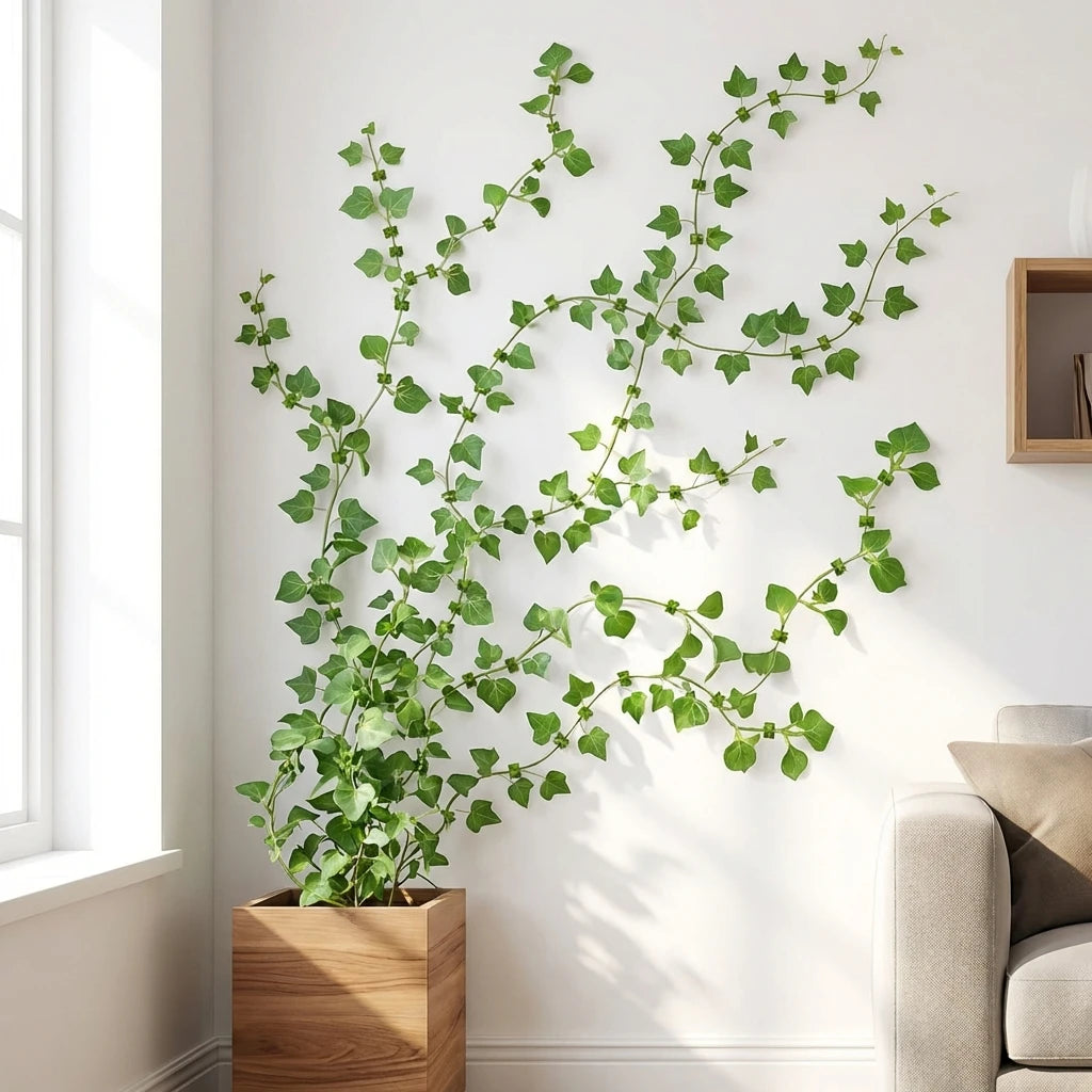 supports murals adhésifs auto agrippants plantes vert simples modernes intérieur 100pcs