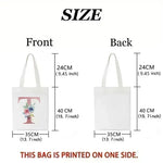 sac main toile blanche cerises rubans have good day moderne casual doux imprimé seul