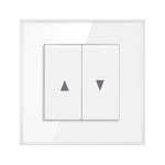 interrupteur mural bouton pression noir blanc gris moderne minimaliste fixations certifications rohs
