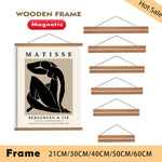 cadres bois modernes métalliques imprimés toile art mural minimaliste 21cm 30cm 40cm 50cm 60cm