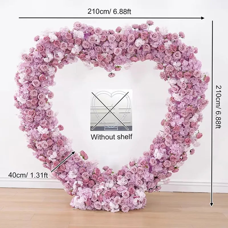 Arche fleurs rose romantique décoration extérieure mariage anniversaire événement table