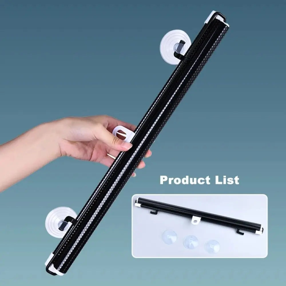 store rideau noir maille fine opacité moderne clips fixation tissu dimension variableintérieur decoration