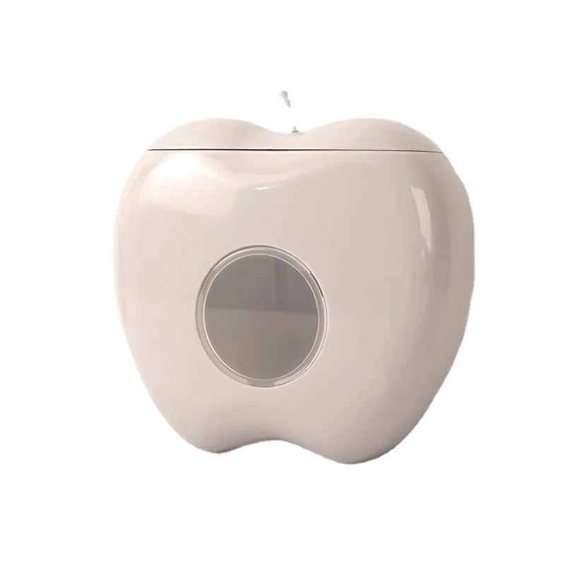 distributeur papier toilette moderne adhésif transparent vert clair orange blanc