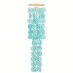 mobile musical wind chimes disques texturés turquoise vert clair zenextérieur jardin balcon