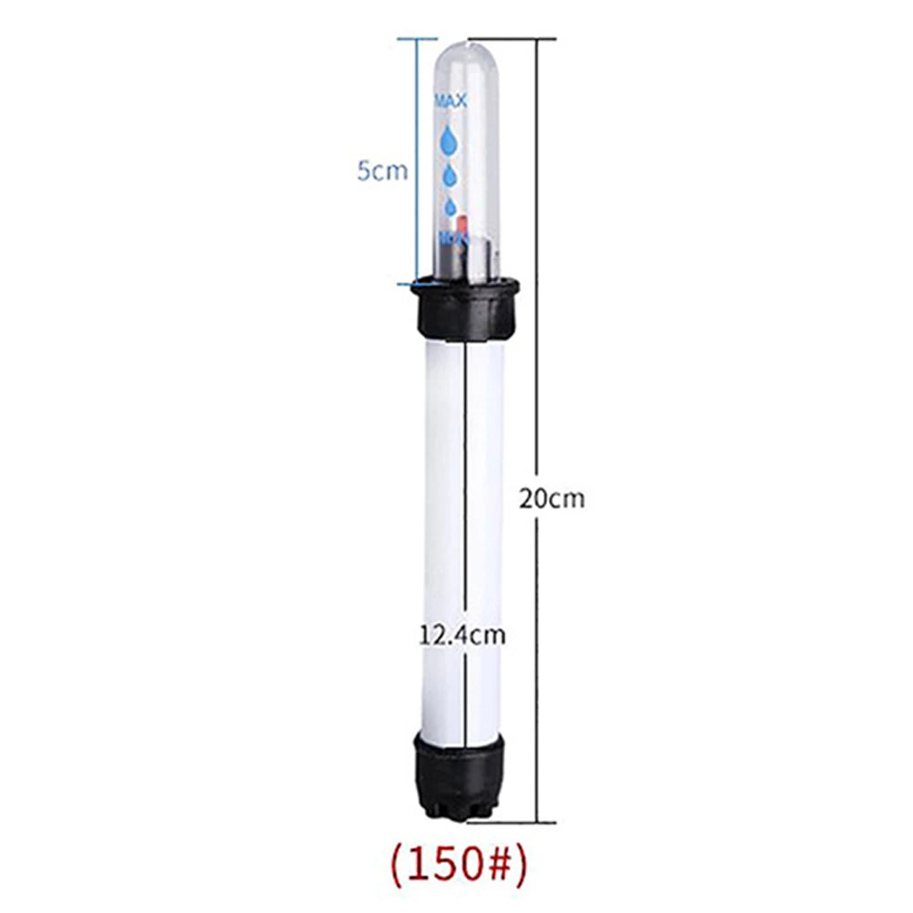 thermometre eau transparent niveaux min max blanc noir moderne jardin