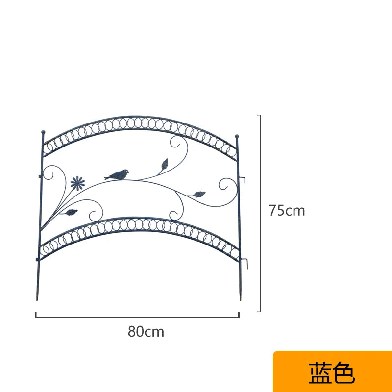 grille jardin art nouveau vert blanc support plante cloison décorativeextérieur facile assembler