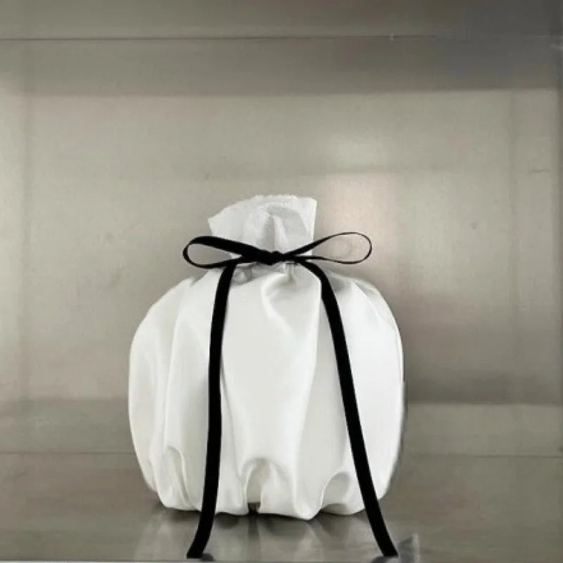 Sac mouchoirs moderne élégant satiné bleu gris noir vert blanc