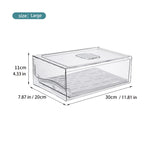 organisateur réfrigérateur boîtes rangement transparentes conteneurs stockage alimentaire plateau drainage moderne cuisine