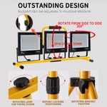 lampe travail portable urgence jaune noire ip66 led aluminium moderne câble prise optique support