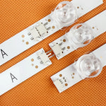 bandes rétroéclairage led blanc modernes clips téléviseur 110 240v 8led aluminium 65pouces