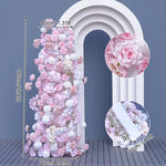 arche fleur blanche décor mariage fête anniversaire banquet cérémonie mur floral moderne grande taille