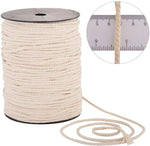 Corde macramé coton tissée main boho 50 100 mètres blanc cassé haute ténacité écologique