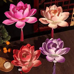 lanternes décoratives fleur papier rouge rose violet vert ancien tassel chain festive