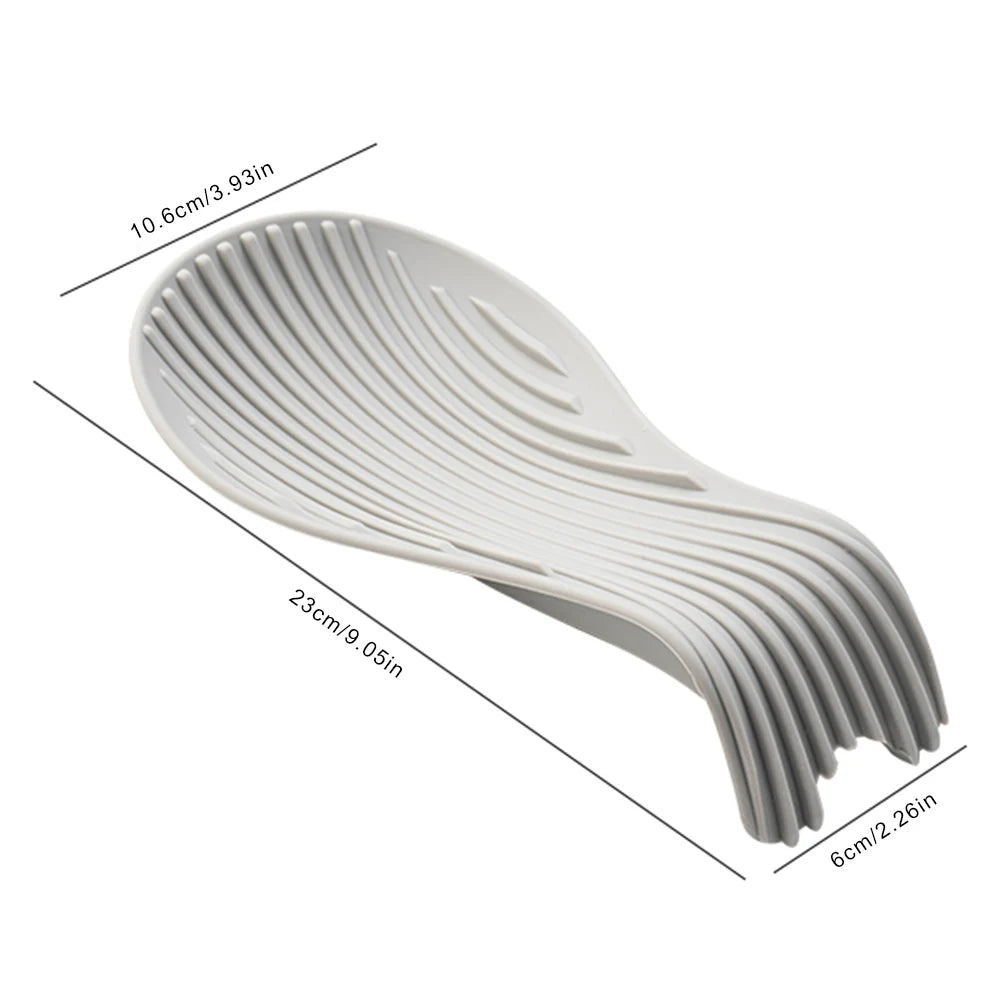 Repose-cuillère en silicone violet accessoire décoration cuisine