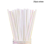 vaisselle jetable fête anniversaire moderne multicolore pailletée assiettes tasses serviettes pailles bannière happy birthday