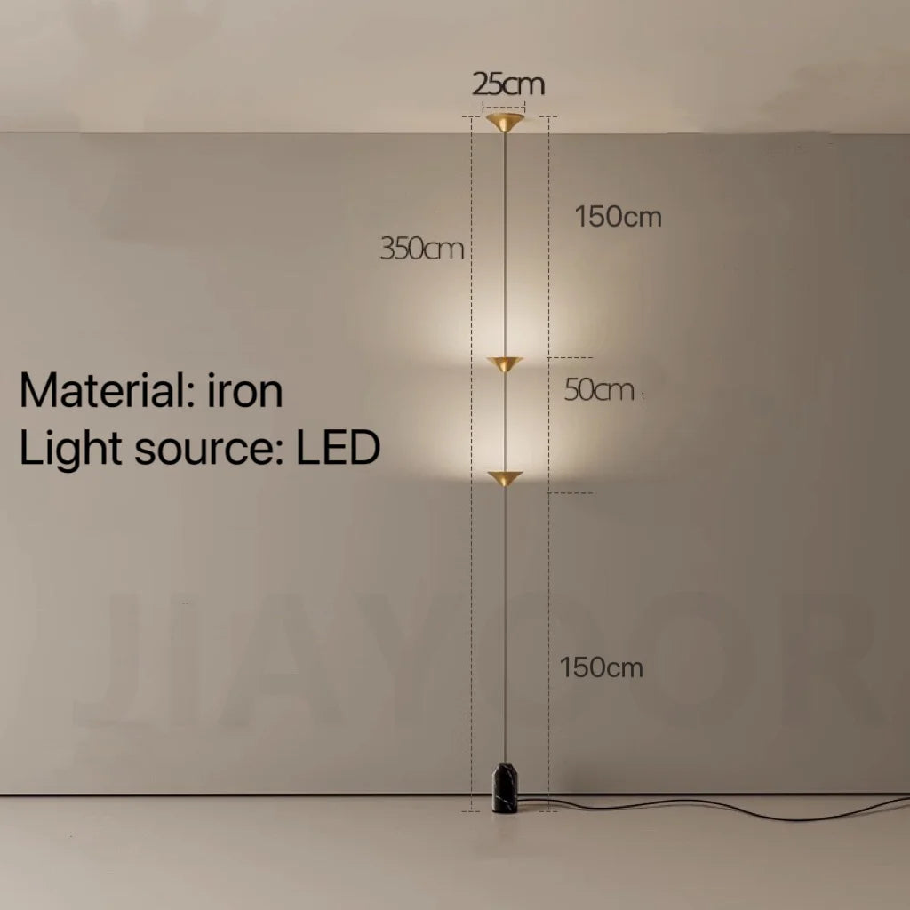 lampe moderne posée triangle noir doré matériaux fer aluminium led branchement électrique certifications multiples