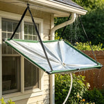 collecteur eau pluie suspendu tapis récupération tuyau arrosage jardin extérieur camping utilitaire