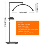 Lampe demi-lune LED blanche pour streaming et salon de beauté
