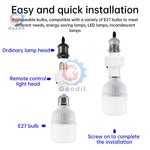 ampoule led 100w e27 télécommande ir blanc moderne prise intelligente chambre cuisine garage