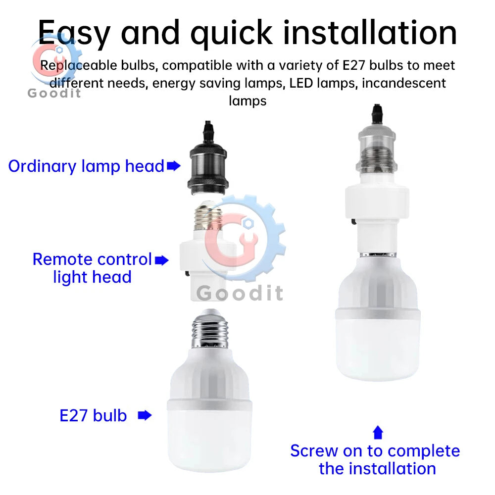 ampoule led 100w e27 télécommande ir blanc moderne prise intelligente chambre cuisine garage