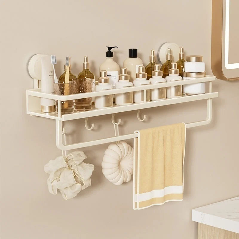 étagère murale moderne perforée clips adhésifs étagères crochets rangement salle bain