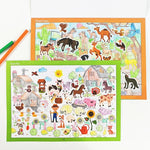 livre stickers coloriage animaux enfants ans activités diy recherches illustrationsscrição