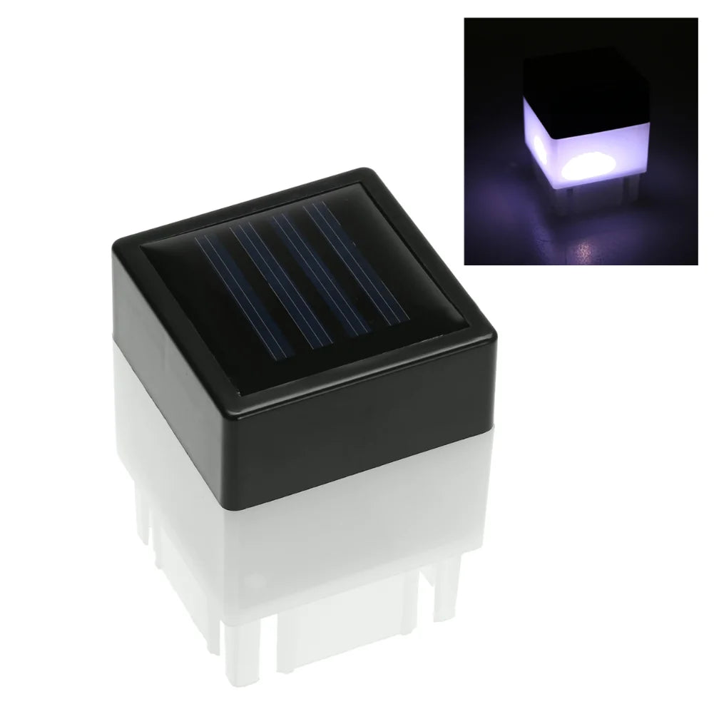 lampe solaire led noir blanche adhésive patio jardin décoration paysagère moderne minimaliste