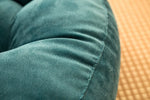 Coussin de sol rond en polyester avec design japonais